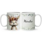 Névvel kérhető - Tavasz hírnöke, a mezei nyuszi mintás bögre