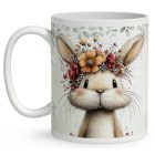 Névvel kérhető - Tavasz hírnöke, a mezei nyuszi mintás bögre