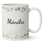 Névvel kérhető - Tavasz hírnöke, a mezei nyuszi mintás bögre