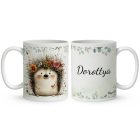 Névvel kérhető - A rét mosolygós cukisága, a süni mintás bögre