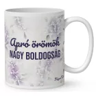 AJÁNDÉK VÁSÁRLÁSHOZ - Levendulás manó - Apró örömök mintás bögre