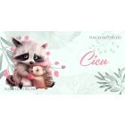 Névvel kérhető - A legcukibb mosómaci és sünike mintás nagy bögre