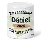 Névvel kérhető Maci - 2026 évi Ballagásra mintás persely