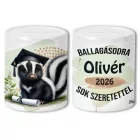 Névvel kérhető Borz - 2026 évi Ballagásra mintás persely