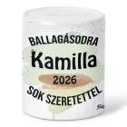 Névvel kérhető Zsiráf - 2026 évi Ballagásra mintás persely