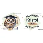 Névvel kérhető Bagoly- 2026 évi Ballagásra mintás persely