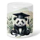Névvel kérhető Panda - 2026 évi Ballagásra mintás persely
