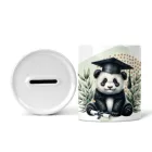 Névvel kérhető Panda - 2026 évi Ballagásra mintás persely