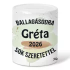 Névvel kérhető Mosómedve - 2026 évi Ballagásra mintás persely