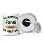 Névvel kérhető Kacsa - 2026 évi Ballagásra mintás persely