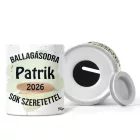 Névvel kérhető Róka - 2026 évi Ballagásra mintás persely