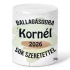 Névvel kérhető Elefánt - 2026 évi Ballagásra mintás persely
