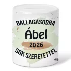 Névvel kérhető Leopárd - 2026 évi Ballagásra mintás persely