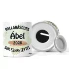 Névvel kérhető Leopárd - 2026 évi Ballagásra mintás persely