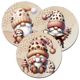 3 db aranyos Kávés manók alátét szett (#04)