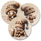 3 db tündéri kávés manólány alátét szett (#06)