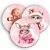 3 db pink christmas alátét szett (#08)