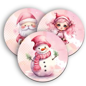 3 db pink christmas alátét szett (#10)