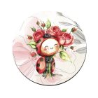 6 db cuki katicás kör alakú alátét szett (#18)