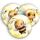 3 db cuki méhecskés kör alakú alátét szett (#20)