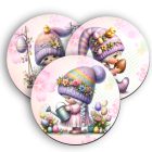 3 db cuki húsvéti manólány kör alakú alátét szett (#26)