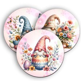 3 db cuki húsvéti manós kör alakú alátét szett (#28)