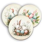 3 db cuki vintage húsvéti kör alakú alátét szett (#40)