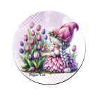 3 db tulipános kör alakú alátét szett (#44)