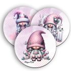 3 db aranyos fodrász manós kör alakú alátét szett (#48)