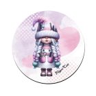 6 db aranyos fodrász manós kör alakú alátét szett (#49)