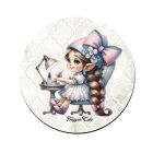 6 db cuki körmös manós kör alakú alátét szett (#52)