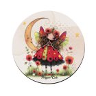 3 db aranyos pipacs tündérlány kör alakú alátét szett (#57)