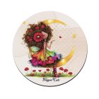 6 db aranyos pipacs tündérlány kör alakú alátét szett (#58)