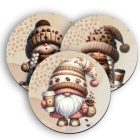 3 db nagyon cuki Kávés manók alátét szett (#60)