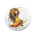 3 db aranyos napraforgós tündérlány kör alakú alátét szett (#66)