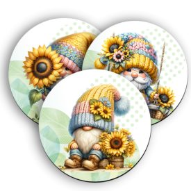 3 db aranyos napraforgós manó alátét szett (#69)