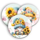 3 db bájos napraforgós manó alátét szett (#70)