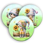 3 db cuki napraforgós manólány alátét szett (#71)