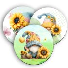 3 db kedves napraforgós manólány alátét szett (#74)