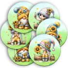 6 db cuki napraforgós manó alátét szett (#75)