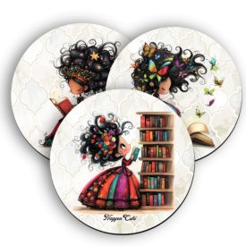 3 db cuki Könyv hercegnő kör alakú alátét szett (#81)