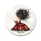 6 db cuki Könyv hercegnő kör alakú alátét szett (#83)