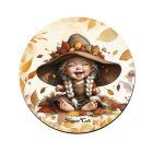 3 db cuki őszi manó lány kör alakú alátét szett (#87)