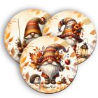 3 db cuki őszi manó kör alakú alátét szett (#90)