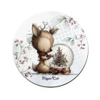 3 db aranyos téli erdei varázs kör alakú alátét szett (#97)