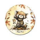 3 db aranyos őszi erdei varázs kör alakú alátét szett (#102)