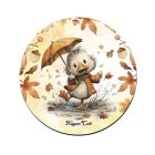 3 db kedves őszi erdei varázs kör alakú alátét szett (#103)