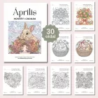 Áprilisi Húsvéti Csodák – Nyomtatható léleksimogató színező (PDF)