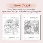 Áprilisi Húsvéti Csodák – Nyomtatható léleksimogató színező (PDF)