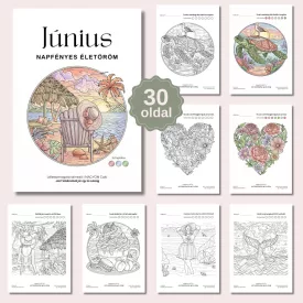   Júniusi Napfényes Életöröm  – Léleksimogató színező (PDF)